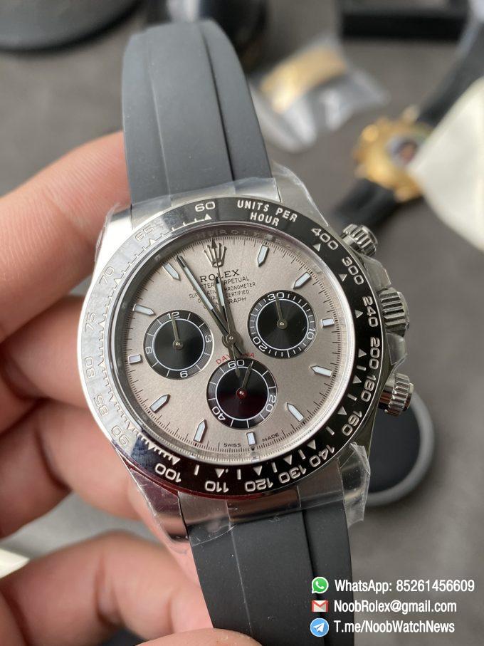 Clean Factory Watch Rolex Daytona 126519 Grey Dial 904L Stainless Steel Oysterflex Strap SH4131 Movement 72 Hours Power Reserve 01