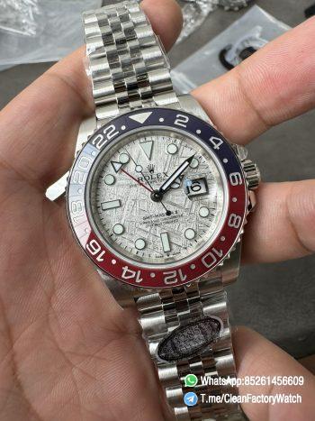 Clean Factory Watches GMT Master II 126719 BLRO Blue Red Ceramic Bezel Meteorite Dial Deep Sapphire Crystal DD3285 02