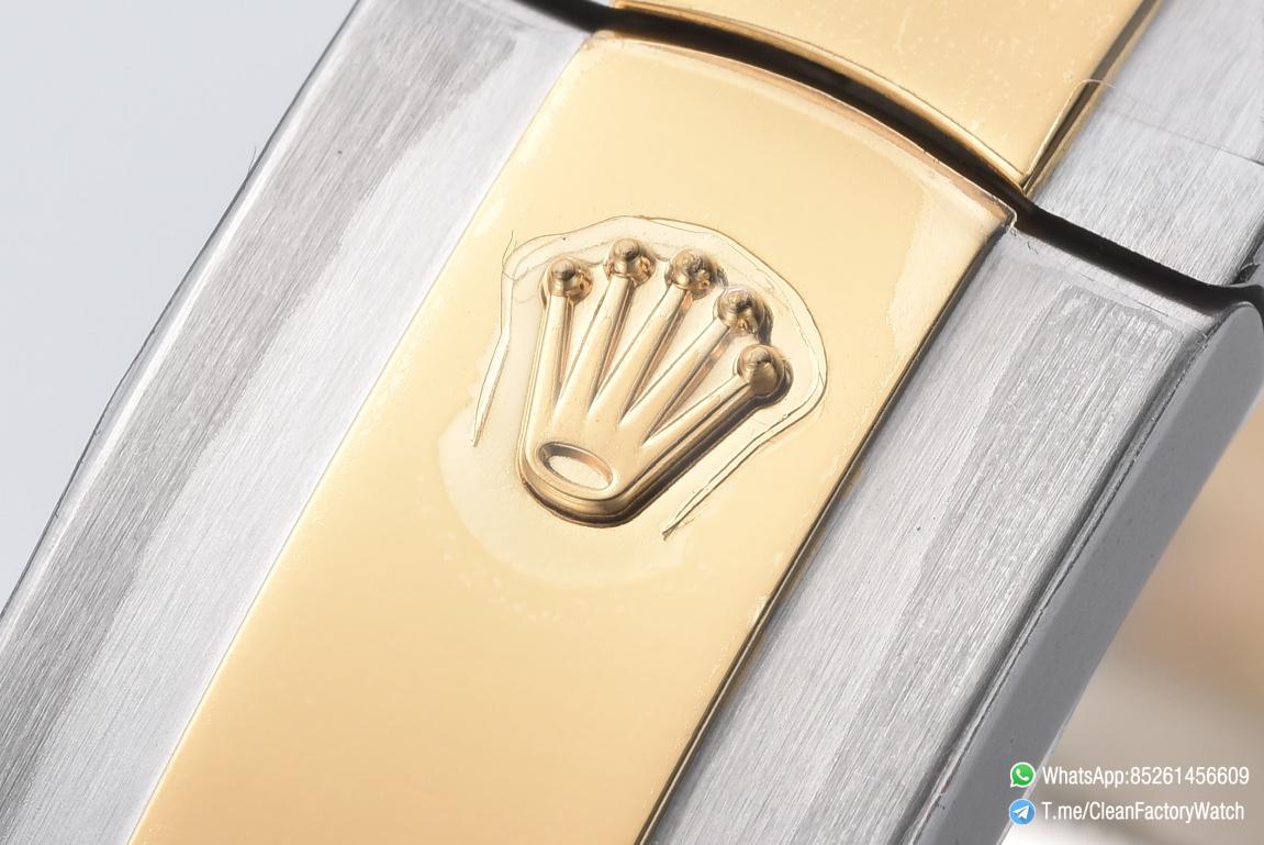 Clean Factory Datejust Wimbledon 126333 41mm Gray Dial with Green Roma Markers Yellow Gold Bezel 3235 Movement Two Tone Jubilee Bracelet 08