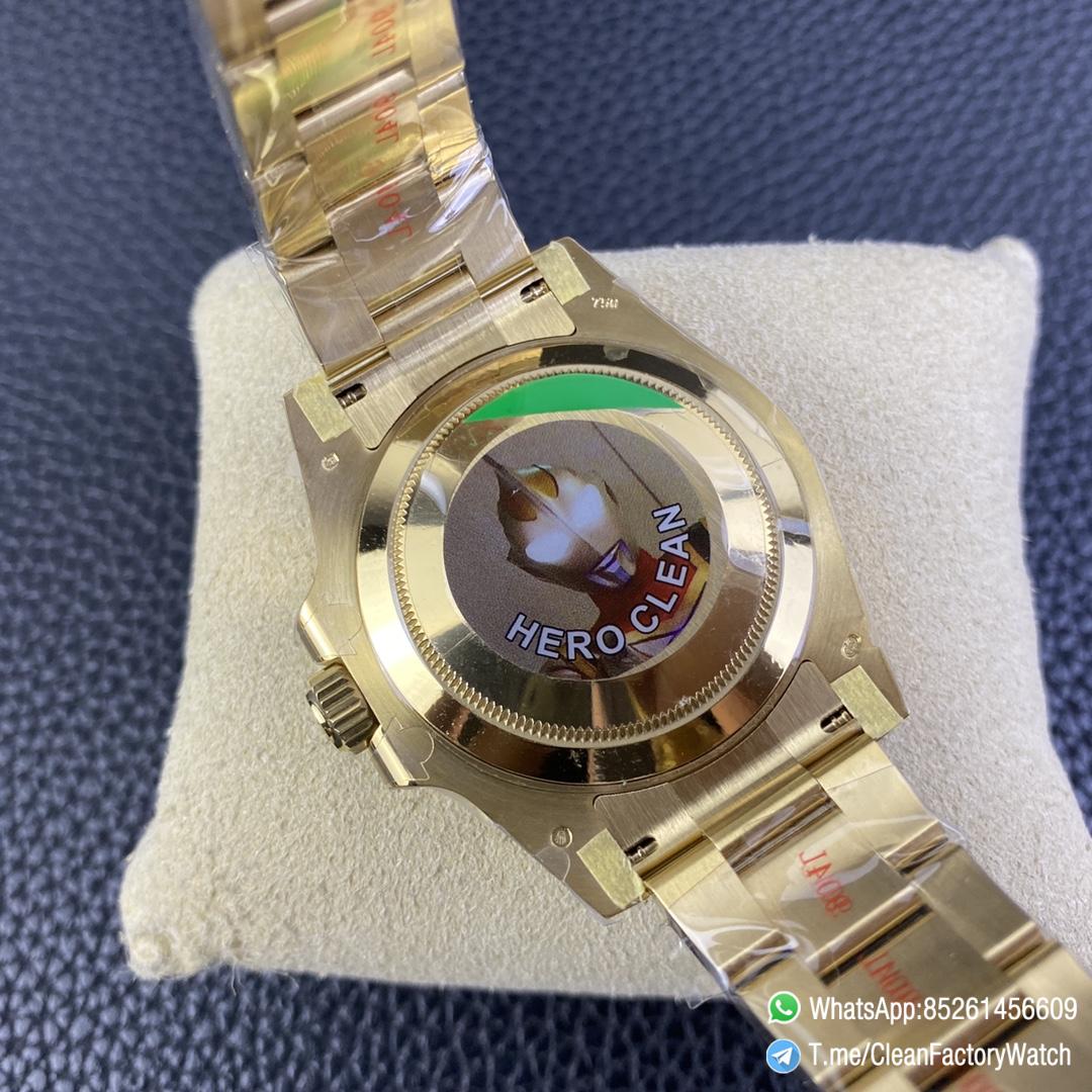 Clean Factory Submariner 116618LN 40mm Black Dial Ceramic Bezel Full Yellow Gold Plated Case Oyster Bracelet SH3135 Movement 07