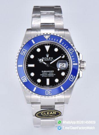 Clean Factory Rolex Submariner 126619LB 41mm Smurf Cookie Monster Blue Bezel Black Dial Superclone 3235 Movement 01