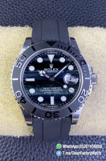 Clean Factory Watch Yacht Master 226659 42mm Falcons Eye Dial Oystersteel Case 3D Black Ceramic Bezel Oysterflex Strap SH3235 Movement 00