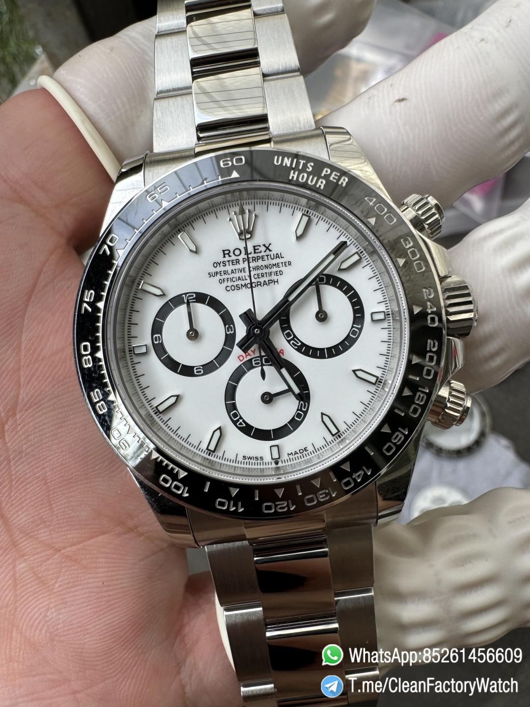Super Clone Custom Daytona Panda 126500LN Genuine Grasses and ACE Free sprung Balance Caliber 4131 Movement RB White Dial APS Black Cerachrom Bezel 12 Super Clone Custom Daytona Panda 126500LN Genuine Grasses and ACE Free sprung Balance Caliber 4131 Movement RB White Dial APS Black Cerachrom Bezel 12